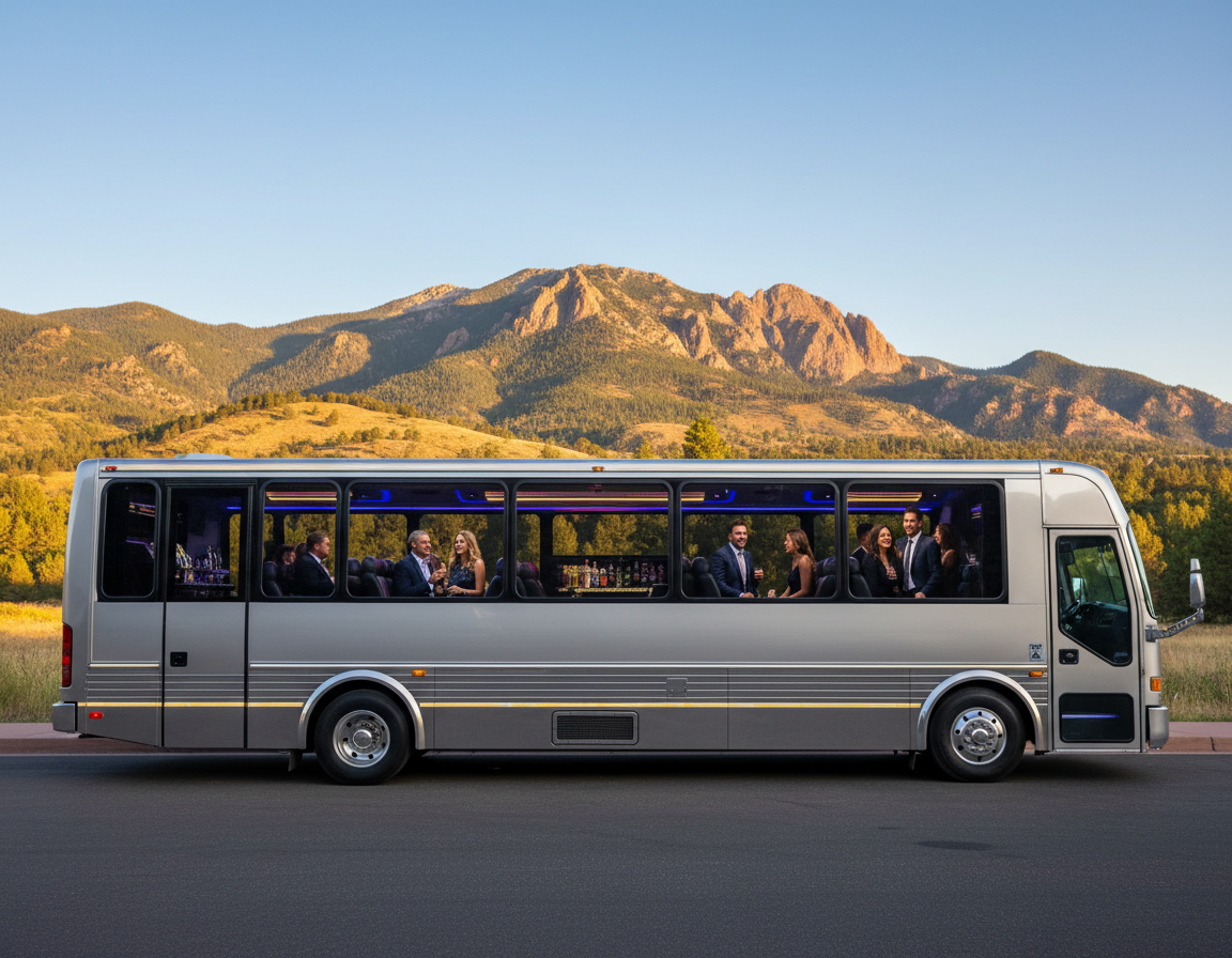 Cherry Creek party bus and bus charter